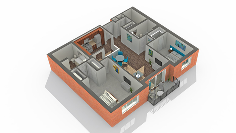 Floor Plan | Apartments Vernon Hills IL | Arrive Town Center