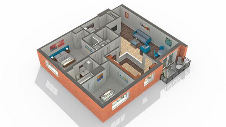 Floor Plan | Apartments Vernon Hills IL | Arrive Town Center