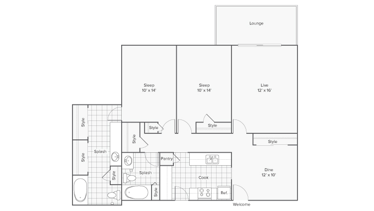 Floor Plan Layout Renew Riverview Apartment Homes For Rent