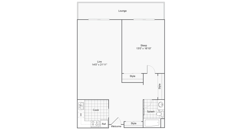 Floor Plan | Arrive Westborough Apartment Homes for Rent in Westborough MA 01581