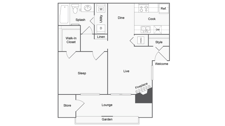 Floor Plans | ReNew Holiday Hill Apartment Homes for Rent in Midland TX 79707