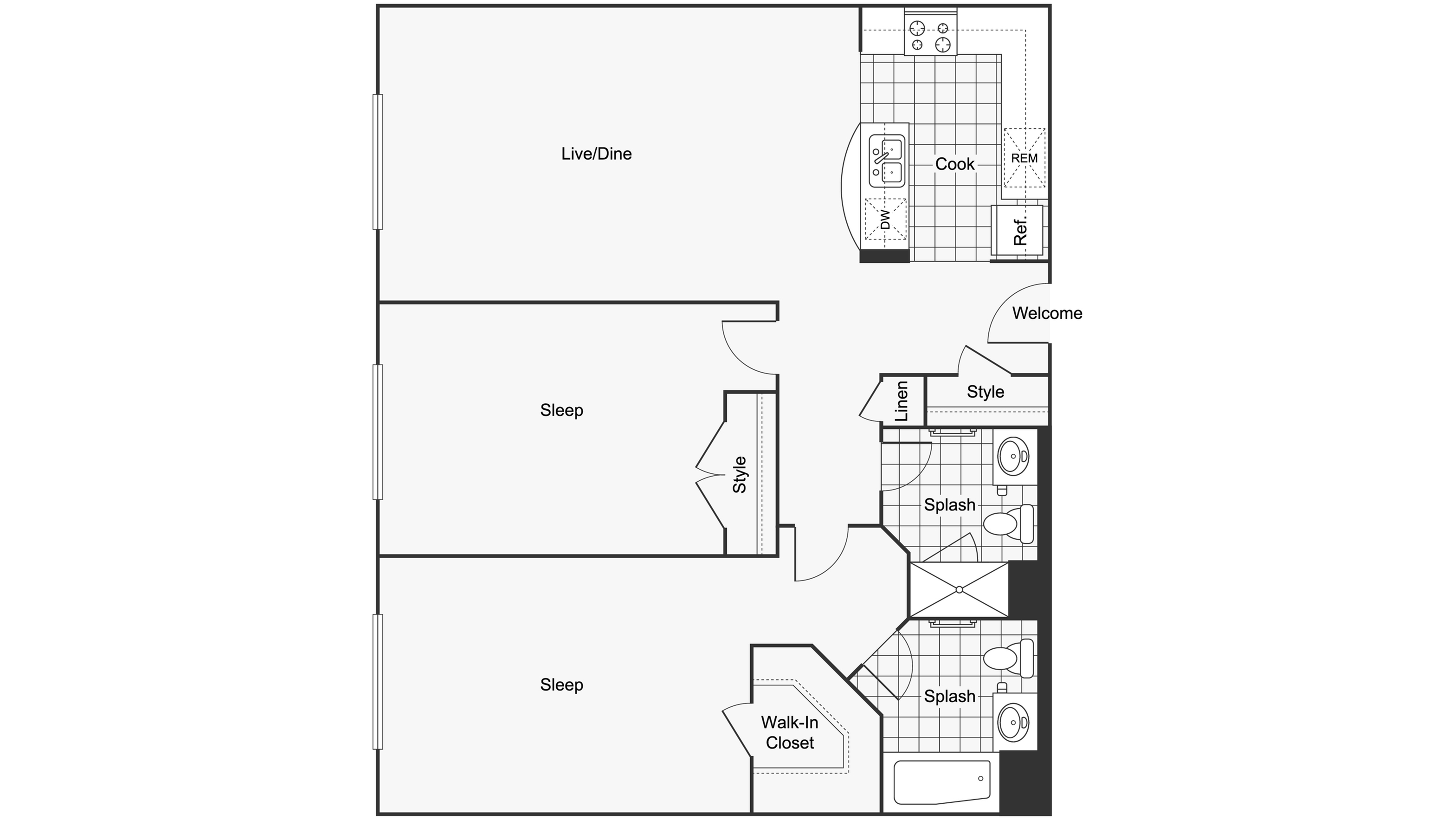 Floor Plan Layout | ReNew Lyndhurst Apartment Homes for Rent in Lyndhurst NJ 07071