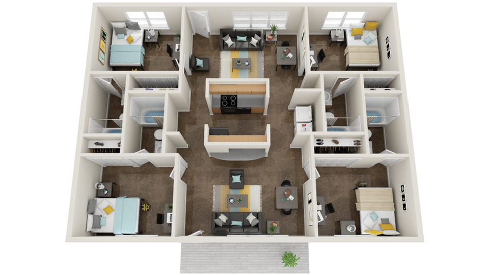 Floor Plan Layout | The Social SMTX Apartment Homes for Rent in San Marcos TX 78666