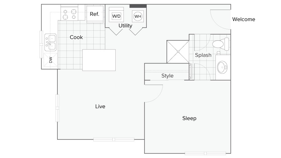 Floor Plan Images | The Social Fort Collins Apartment Homes for Rent in Fort Collins CO 80526