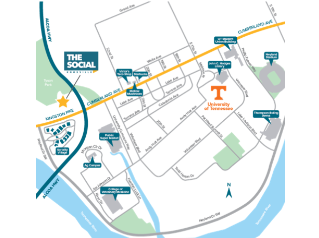 Location of The Social Knoxville