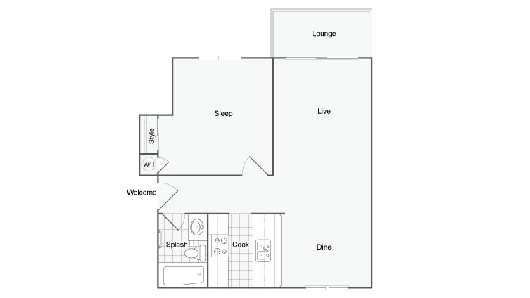 Floor Plan 3 | Apartments In Port Orchard | The Clubhouse at Port Orchard