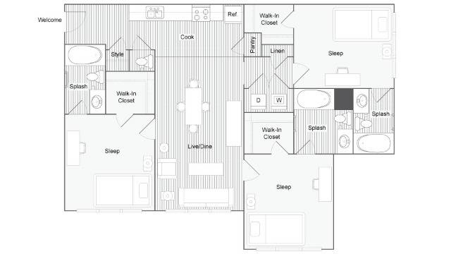 Floor Plan Images | The Social Blue
