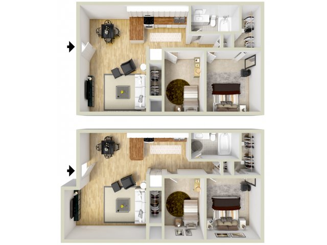 Virginia Beach Va 1 2 Bedroom Apartments Floor Plans