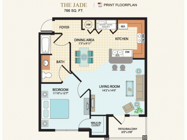 1 Bed 1 Bath Apartment In Riverview Fl Kensington Gardens I