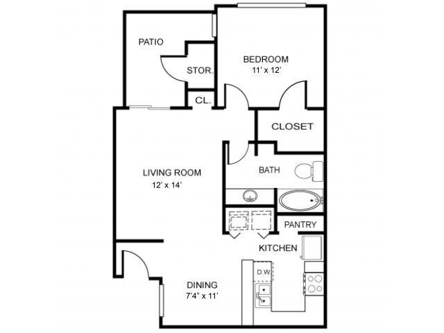 1b 693 1 Bed Apartment Northland At The Arboretum