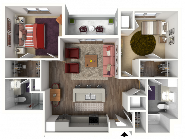 Floor Plan D1 | 22 Slate | Apartments in Madison, WI