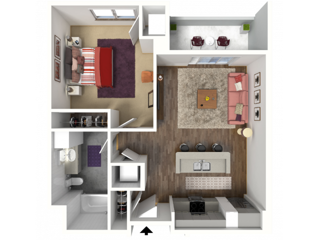 Floor Plan B2 | 22 Slate | Apartments in Madison, WI