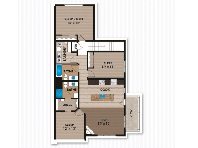 Floor Plan E2 | Bergamont Townhomes | Apartments in Oregon, WI