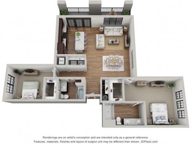 Floor Plan 2E | Arrabelle Apartments | Apartments in Cedarburg, WI
