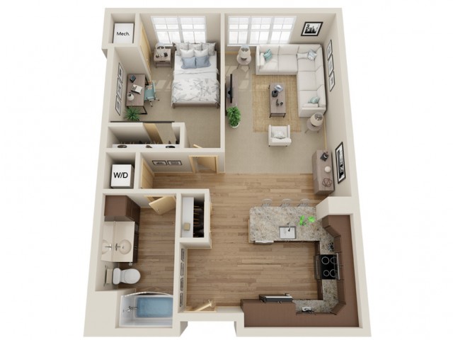 Floor Plan B3 | The Junction | Apartments in Menomonee Falls, WI