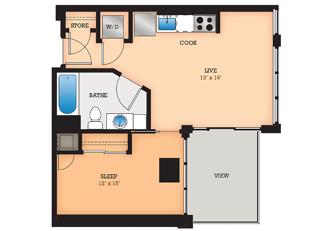 Floor Plan HH | Domain | Apartments in Madison, WI