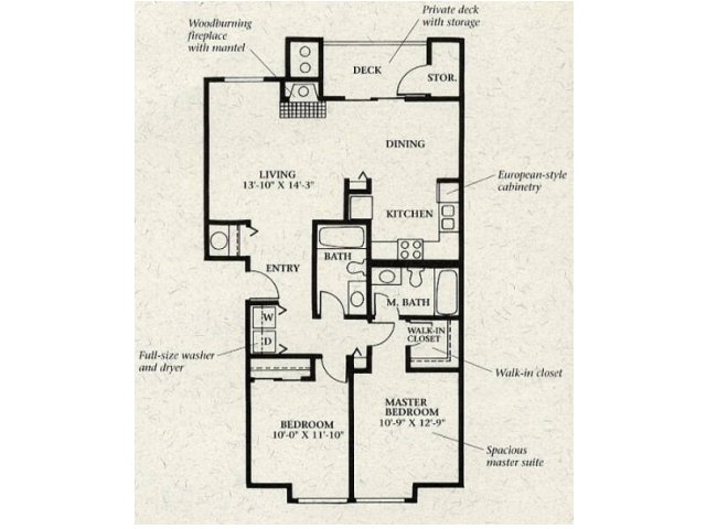 2 Bed 2 Bath Floor Plan Pricing Canyon Park