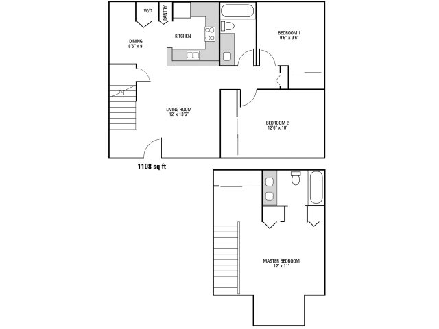 3x2 | 3 Bed Apartment | Fircrest Gardens Apartments