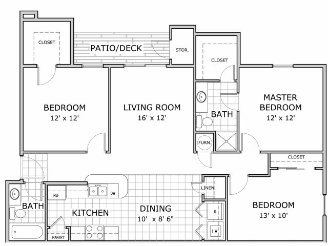 3 bed / 2 bath apartment in springfield mo | battlefield park apartments