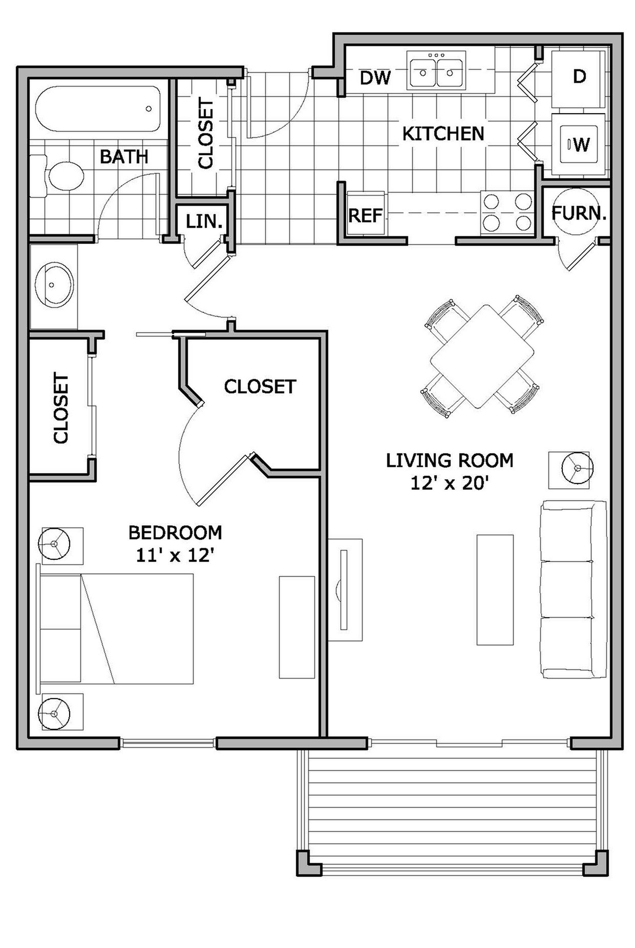 1 Bed 1 Bath Apartment In Springfield Mo The Abbey