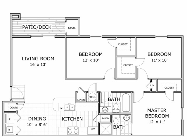 3 Bedroom Ph1 B