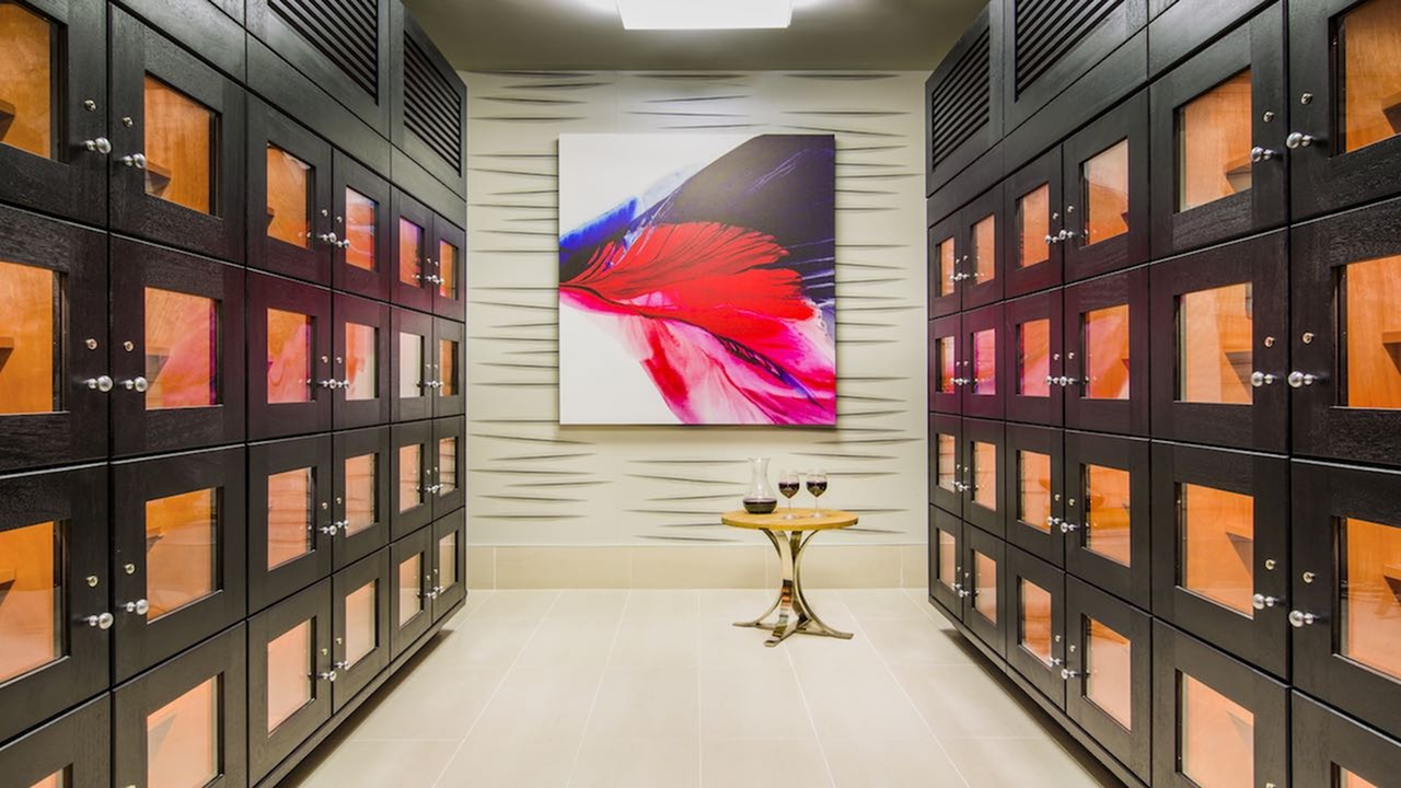 Store your wine in our on-site wine room.