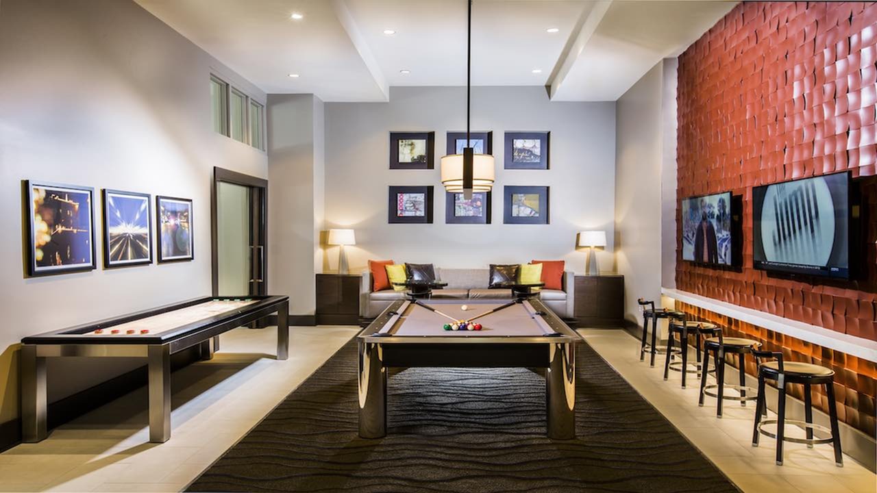 Challenge your friends to a match in our game room. Challenge your friends to a match in our game room.