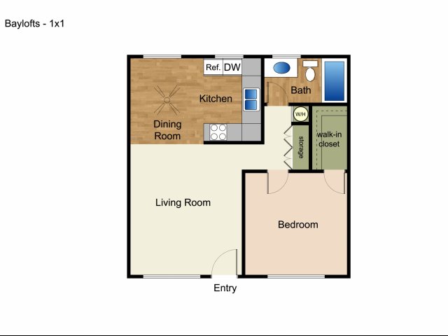 Aspire 1 Bed Apartment Elan Baylofts