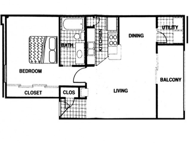 1 Bedroom 1 Bed Apartment Cricket Hollow Apartments