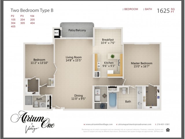 A1 Two Bedroom B