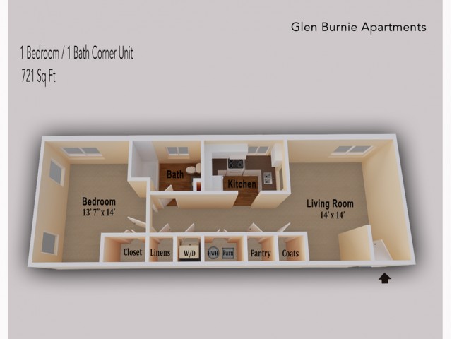 1 bedroom 1 bathroom renovated 1 bed apartment glen burnie town apartments