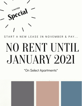 Start Your New Lease in November!